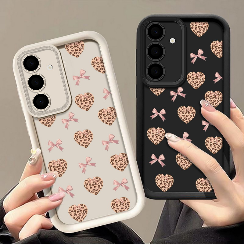 Retro Leopard Print Bow Phone  - đánh giá và giá Phone Cases Galaxy A16 5G