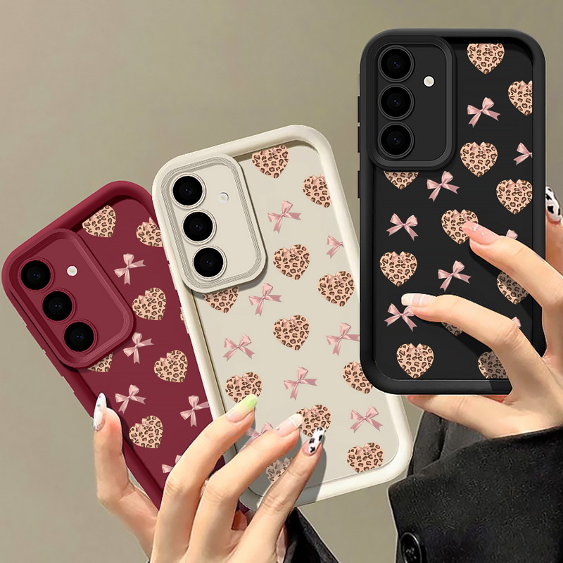 Retro Leopard Print Bow Phone  - đánh giá và giá Phone Cases Galaxy A16 5G