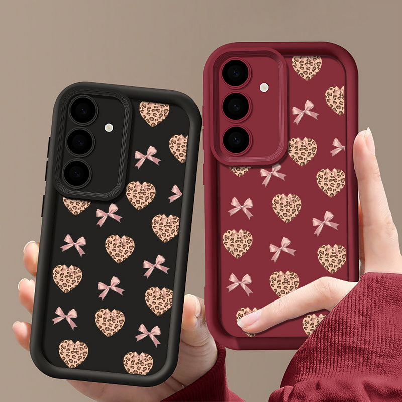 Retro Leopard Print Bow Phone  - đánh giá và giá Phone Cases Galaxy A16 5G