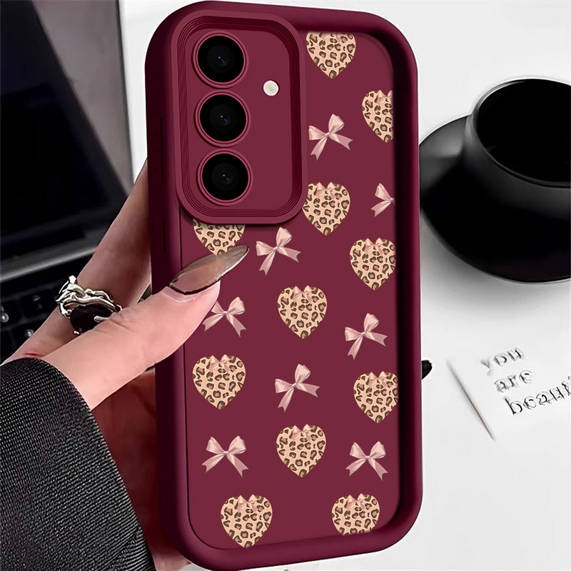 Retro Leopard Print Bow Phone  - đánh giá và giá Phone Cases Galaxy A16 5G