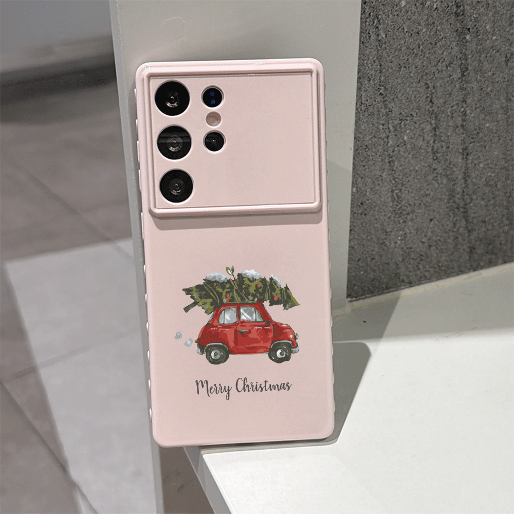 Red Car Christmas Tree Illustr - đánh giá và giá Phone Cases Xiaomi 15
