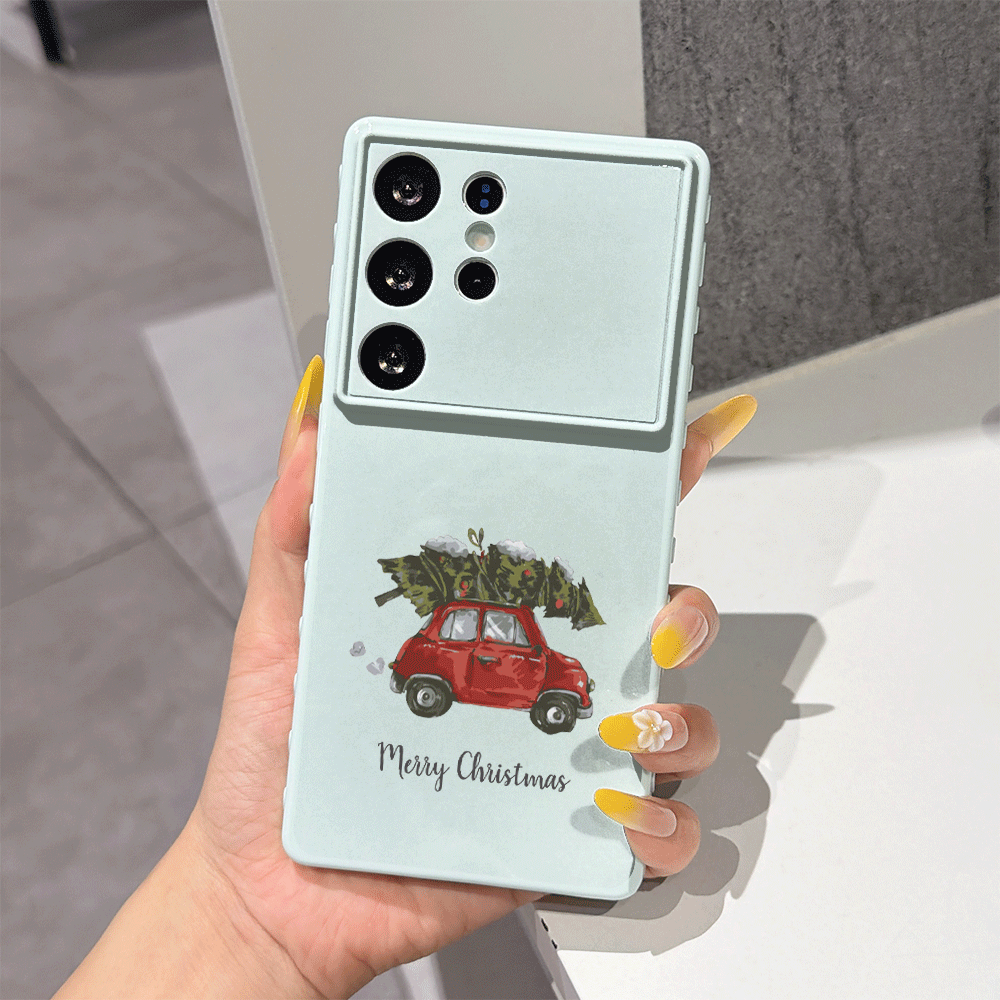 Red Car Christmas Tree Illustr - đánh giá và giá Phone Cases Xiaomi 15