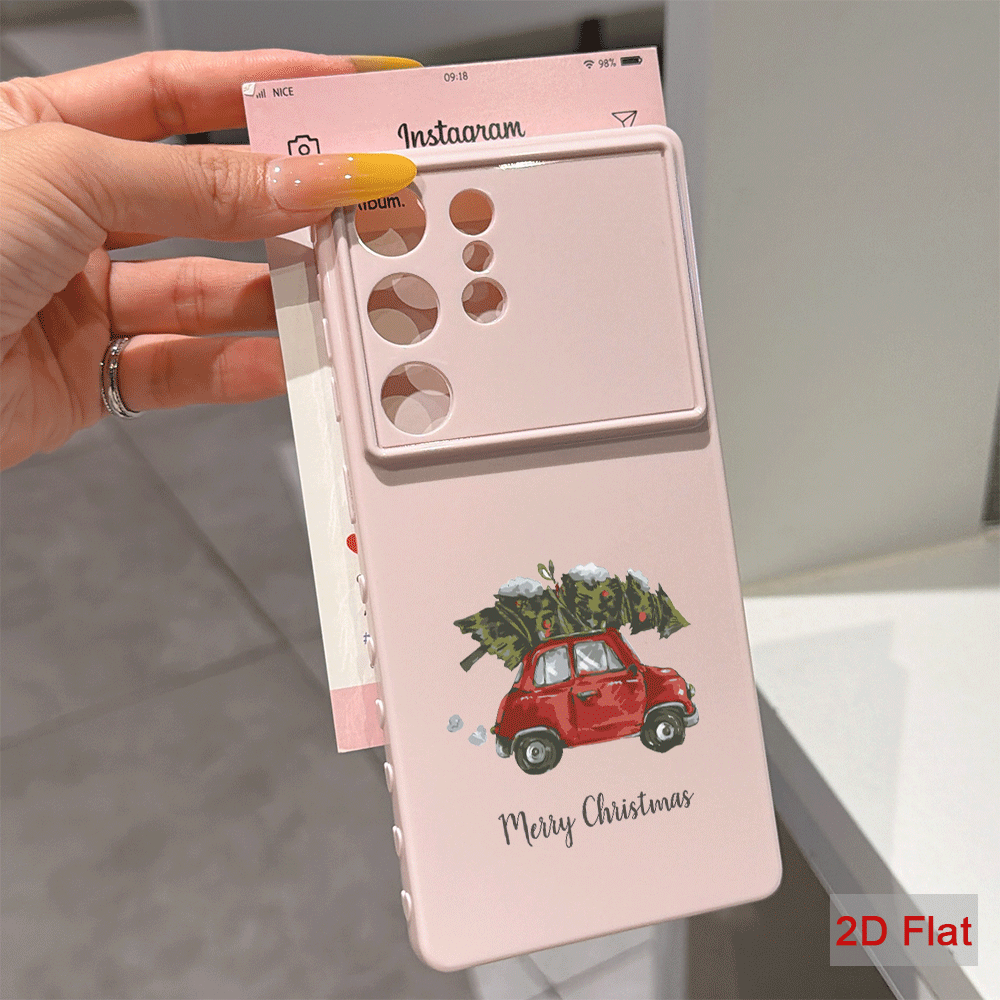 Red Car Christmas Tree Illustr - đánh giá và giá Phone Cases Xiaomi 15