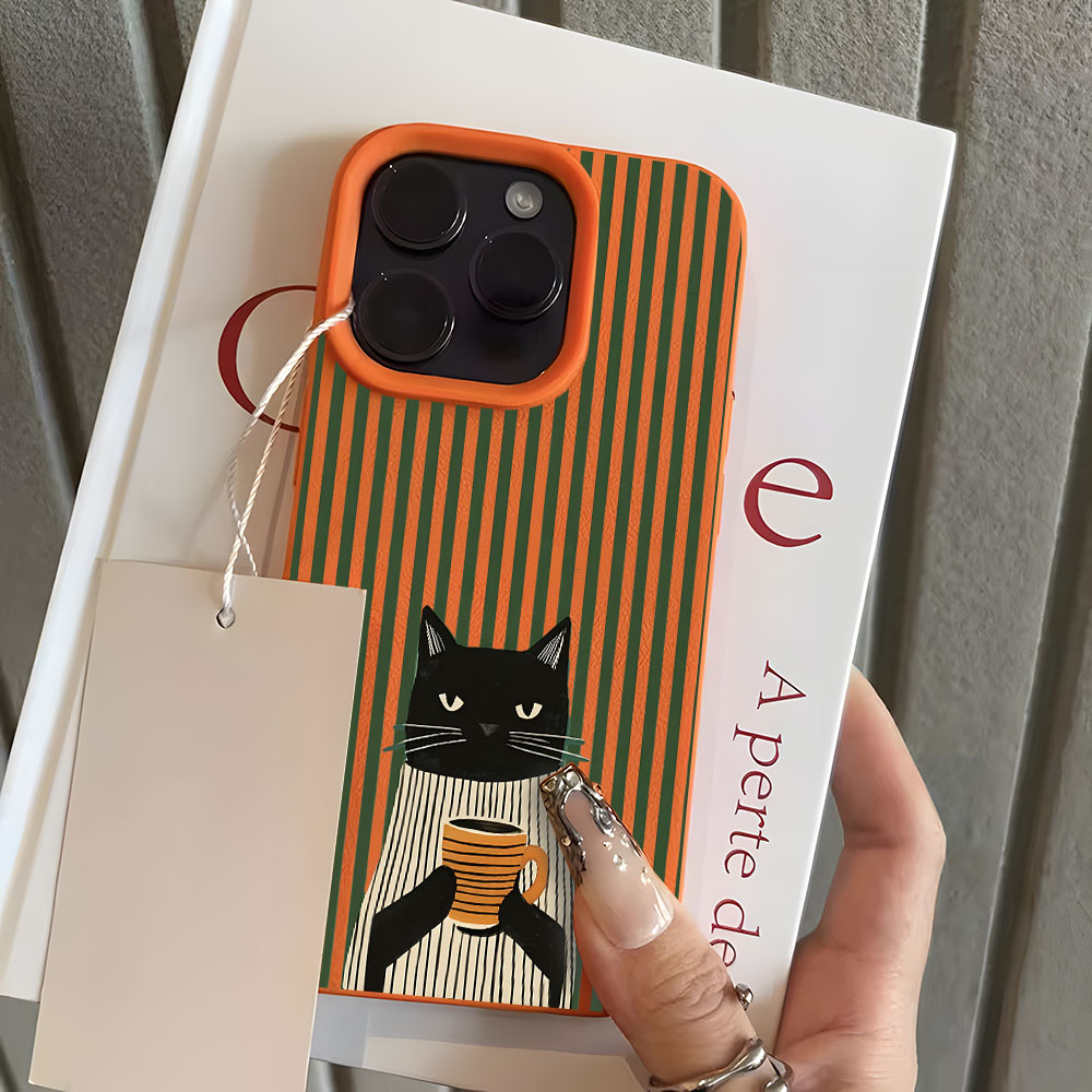 Funny Coffee Cat Pattern Lyche - đánh giá và giá Phone Cases Xr Iphone