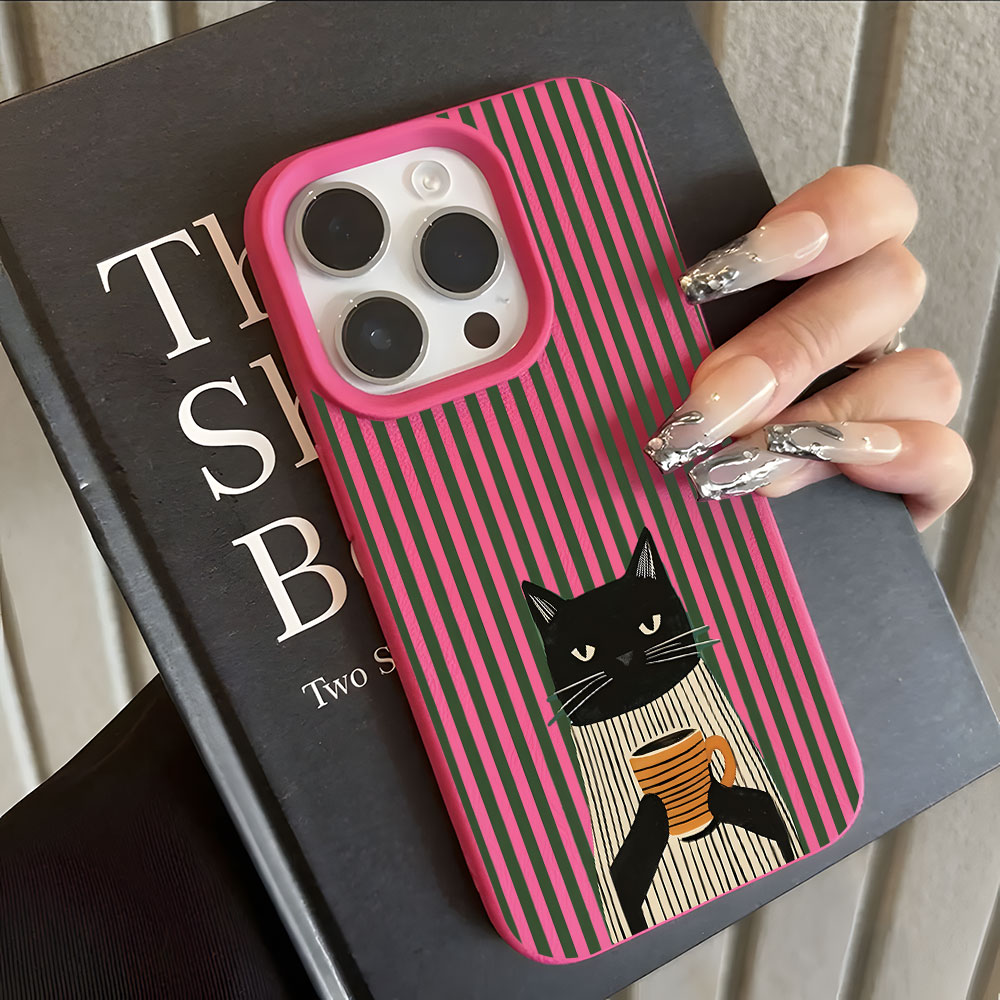 Funny Coffee Cat Pattern Lyche - đánh giá và giá Phone Cases Xr Iphone