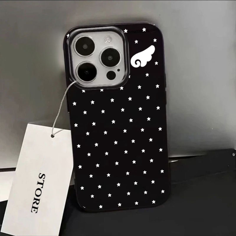 Cute Star Angel Wings Black Si - đánh giá và giá Phone Cases Xr Iphone