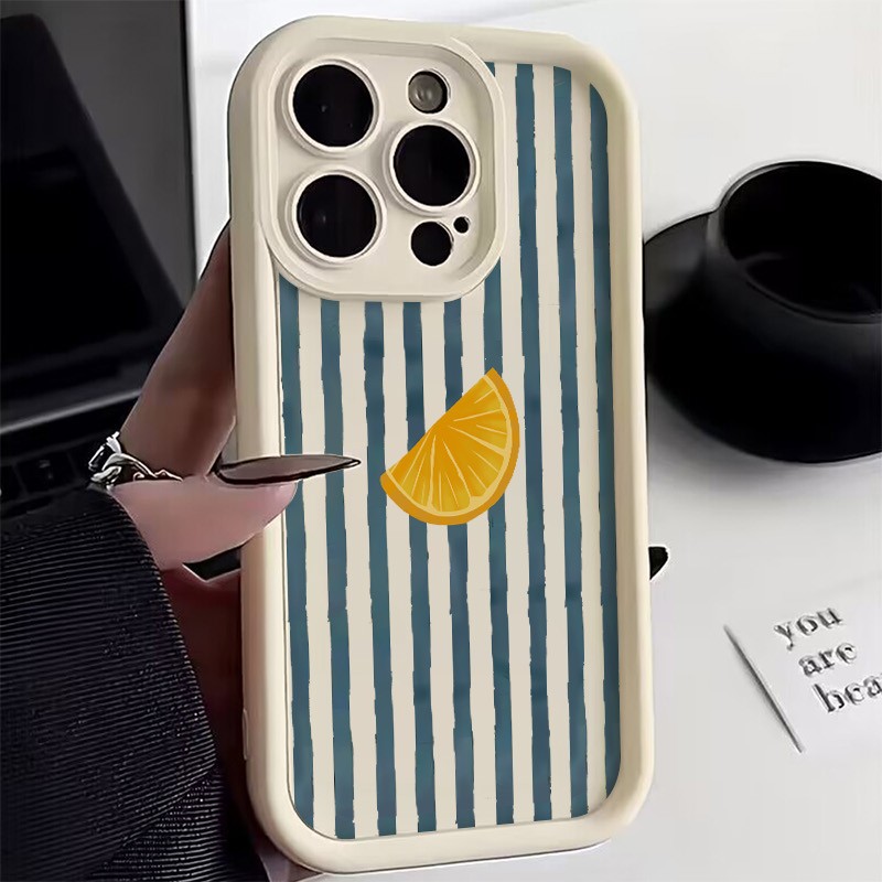 Striped Lemon Slice Pattern Ph - đánh giá và giá Phone Cases Xr Iphone