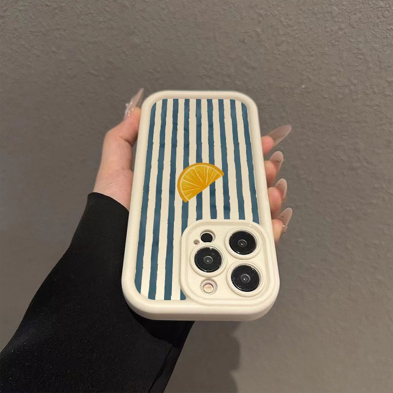 Striped Lemon Slice Pattern Ph - đánh giá và giá Phone Cases Xr Iphone