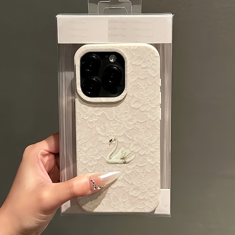 Lace Swan Pattern Lychee Textu - đánh giá và giá Phone Cases For Iphone 16