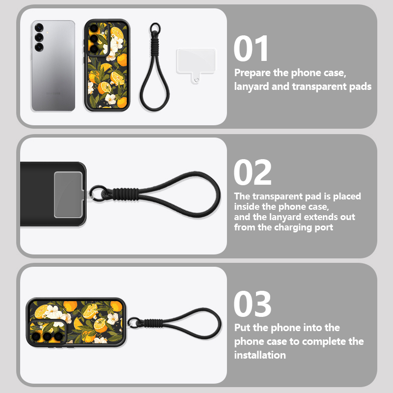 Flower Pattern Lanyard Phone C - đánh giá và giá Phone Cases Galaxy A16 5G