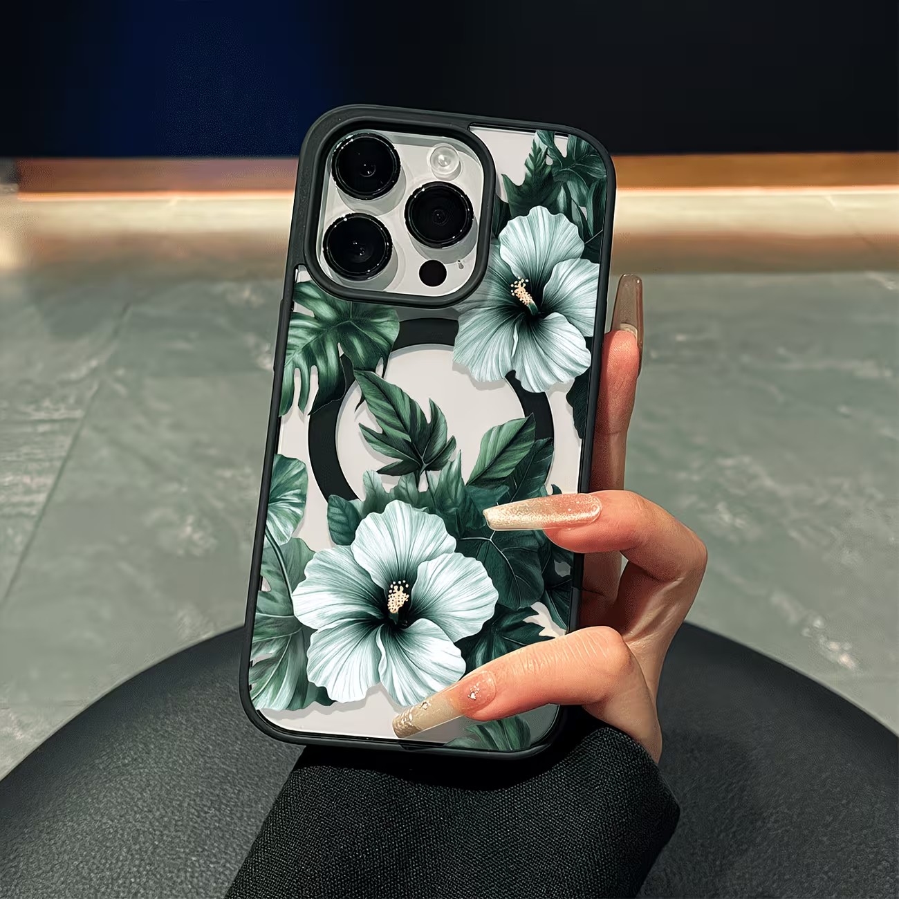 Green Floral Print Phone Case  - đánh giá và giá Phone Cases Xr Iphone