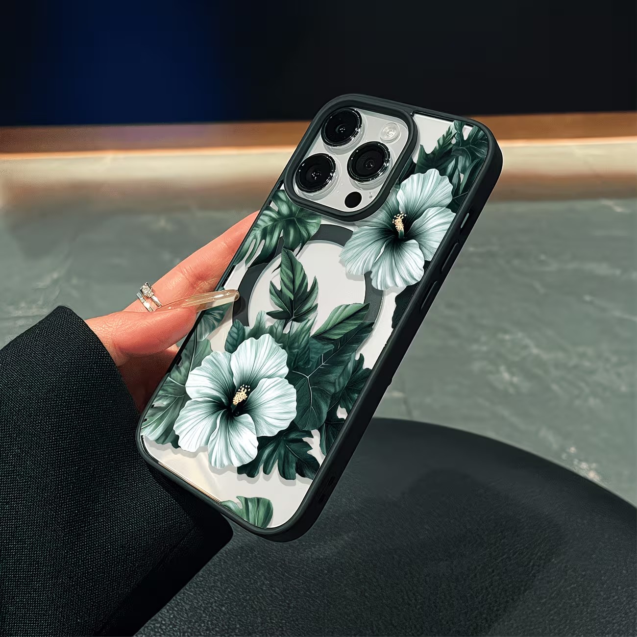 Green Floral Print Phone Case  - đánh giá và giá Phone Cases Xr Iphone