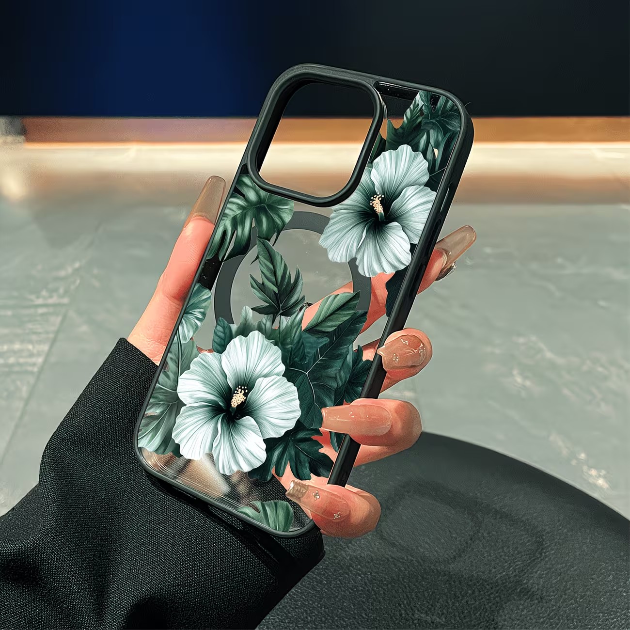 Green Floral Print Phone Case  - đánh giá và giá Phone Cases Xr Iphone